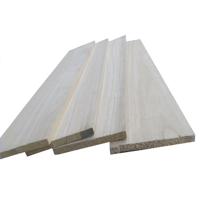 Pannello incollato con bordi in legno massello di Paulownia